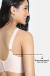 Zivame Freeform Padded Non Wired 3/4Th Coverage Lace Bra - Light Pink — thumbnail 7